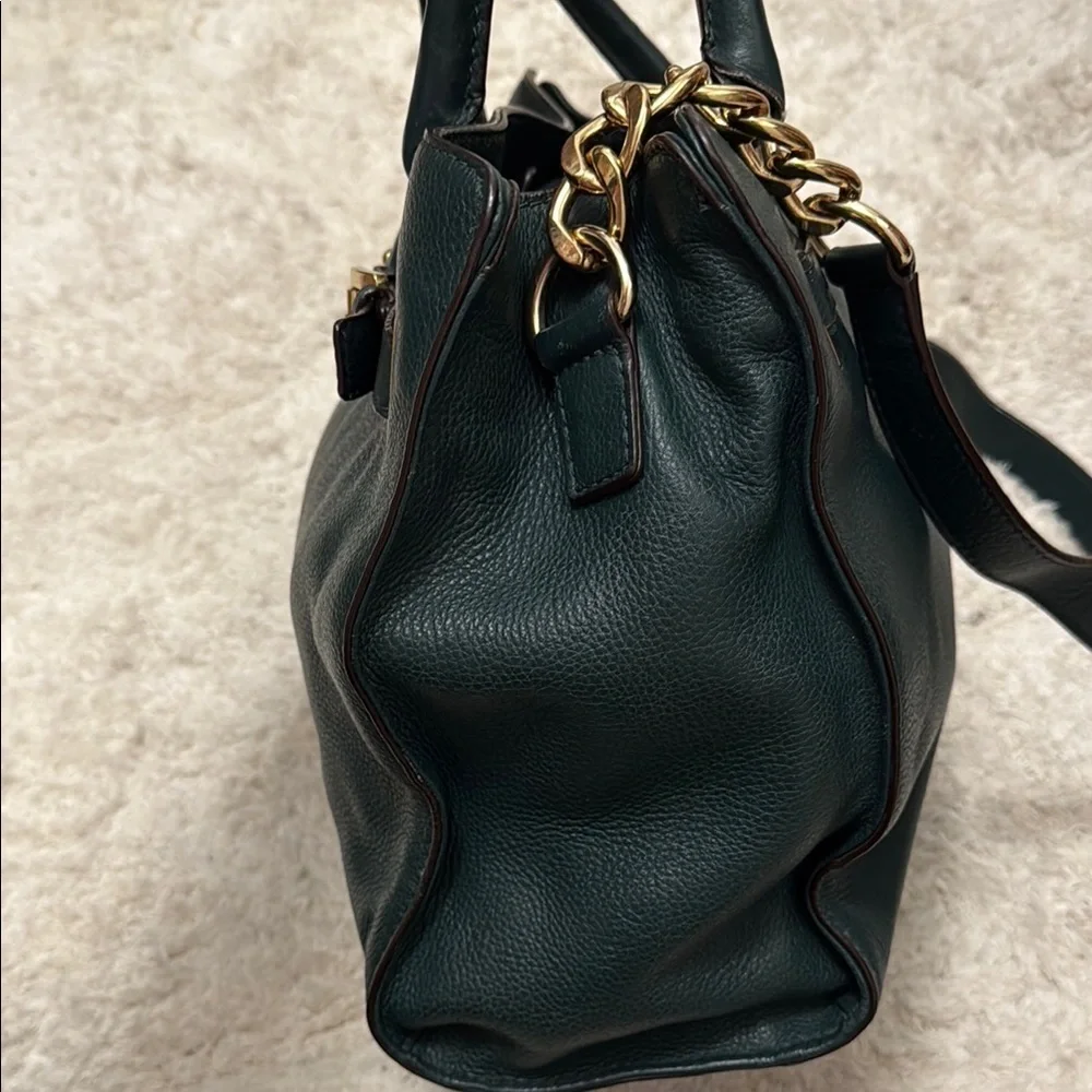 Michael Kors Hamilton Satchel Hunter Green